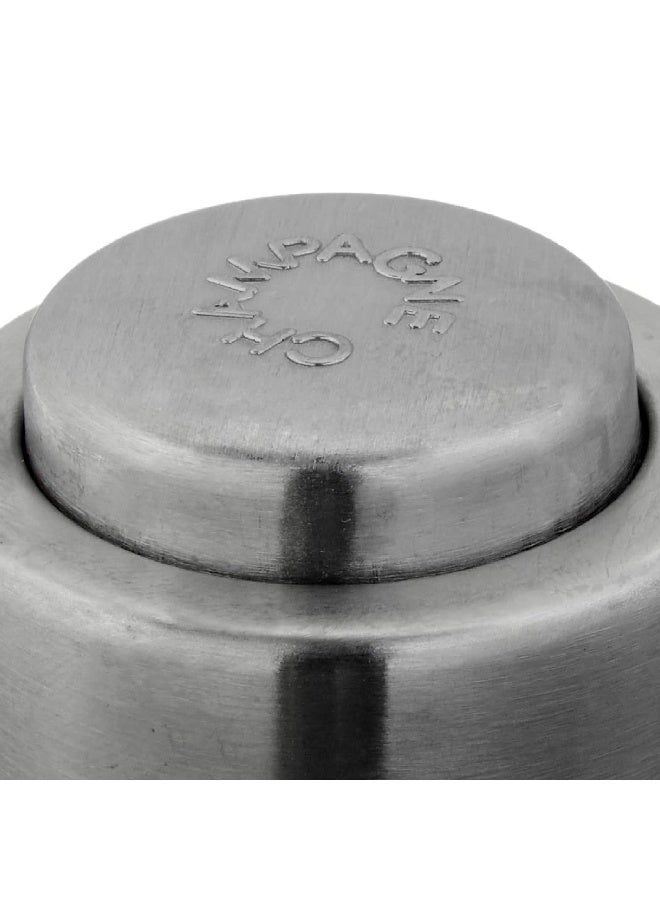 Cilio Stainless Steel Champagne Sealer, Bottle Stopper for Sealing Champagne Bottles Large - Image 4